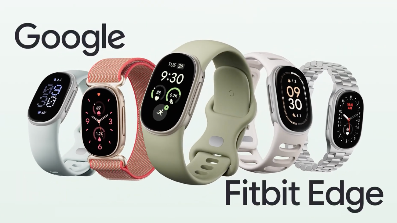دەستبەندەکانی Google Fitbit Edge بە ڕەنگ و بەندە جیاوازەکان